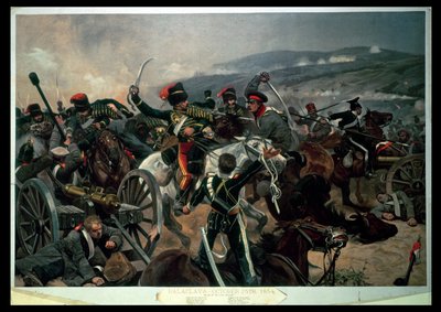 Batalla de Balaclava, 25 de octubre de 1854, alivio de la Brigada Ligera de Richard Caton Woodville junior